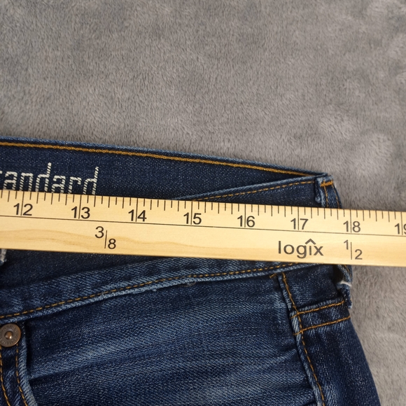 7 For All Mankind Mens Dark Wash Denim Jeans Size 34X30 - Picture 12 of 15